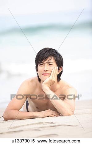 Stock Photography - Portrait of Japanese young man. Fotosearch