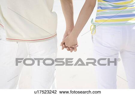 Stock Image - Back figure of Japanese couple. Fotosearch