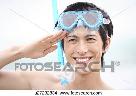 Picture - Portrait of Japanese young man. Fotosearch