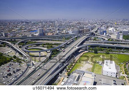 Picture - Highway Intersection. Fotosearch
