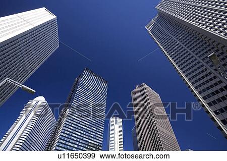 Stock Photo - Shinjuku high-rise buildings. Fotosearch