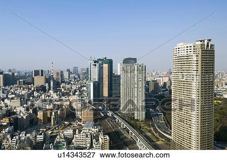 Shiodome View Large Photo Image Stock Photo - Shiodome. Fotosearch