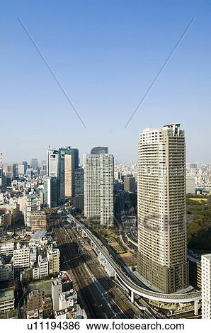 Stock Photograph - Shiodome. Fotosearch