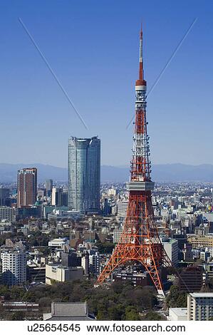 Tokyo tower View Large Photo Image Stock Photography - Tokyo tower. Fotosearch