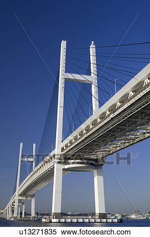 Yokohama Bay Bridge View Large Photo Image Stock Photography - Yokohama Bay Bridge. Fotosearch