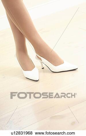 Stock Photo - Foot of Japanese office lady. Fotosearch