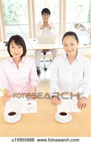 Stock Photo - Image of Japanese office. Fotosearch