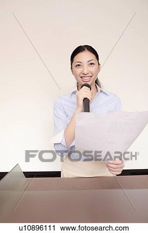 Stock Image - Scene of seminar. Fotosearch
