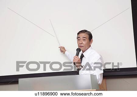 Stock Image - Scene of seminar. Fotosearch