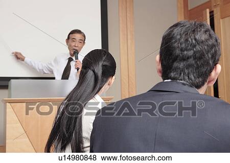 Stock Photo - Scene of seminar. Fotosearch