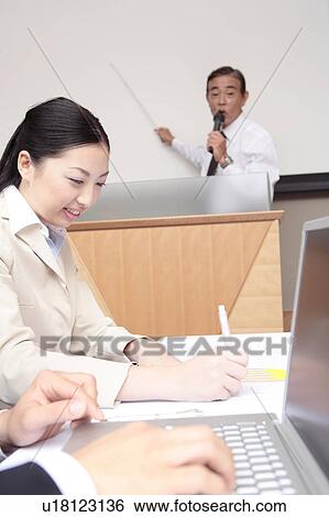 Scene of seminar View Large Photo Image Stock Photograph - Scene of seminar. Fotosearch