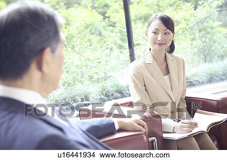 Picture - Chief executive officer and secretary. Fotosearch