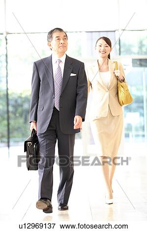 Stock Photo - Chief executive officer and secretary. Fotosearch