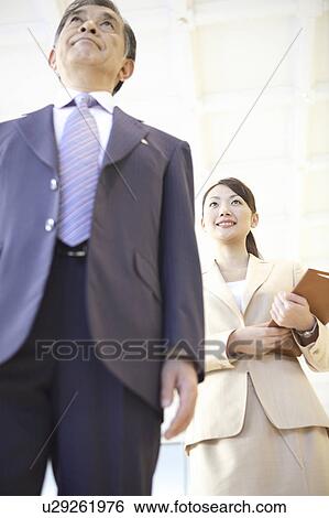 Stock Photograph - Chief executive officer and secretary. Fotosearch