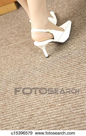 Stock Photo - Foot of Japanese office lady. Fotosearch