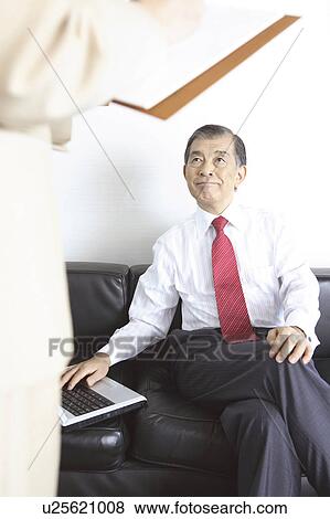 Stock Photo - Japanese chief executive officer. Fotosearch