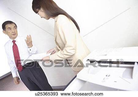 President asking a secretary for copying View Large Photo Image Stock Image - President asking a secretary for copying. Fotosearch
