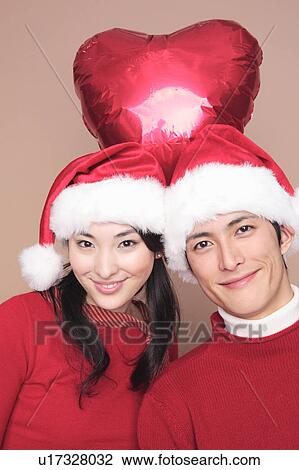 Stock Image - Portrait of Japanese couple. Fotosearch