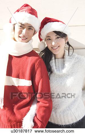 Stock Photo - Portrait of Japanese couple. Fotosearch