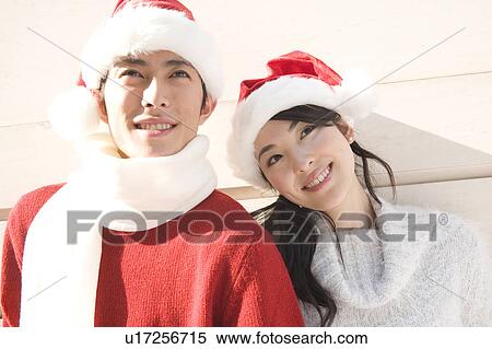 Stock Photography - Portrait of Japanese couple. Fotosearch