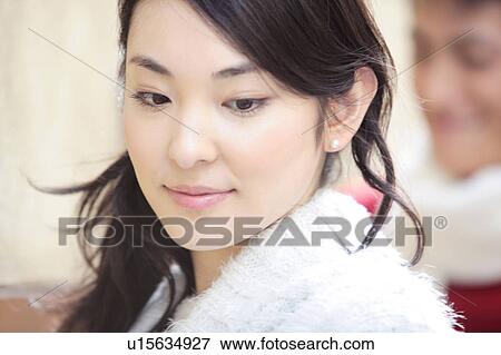 Portrait of Japanese young woman View Large Photo Image Stock Photo - Portrait of Japanese young woman. Fotosearch