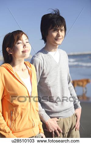 Japanese couple in Enoshima View Large Photo Image Stock Image - Japanese couple in Enoshima. Fotosearch