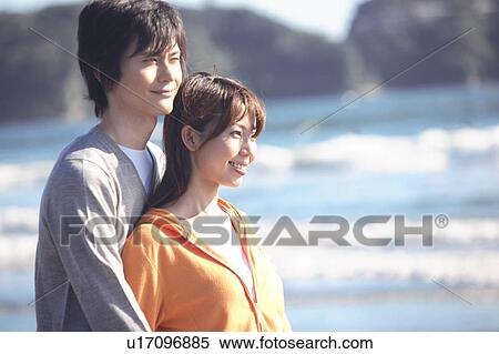 Japanese couple in Enoshima View Large Photo Image Stock Photography - Japanese couple in Enoshima. Fotosearch