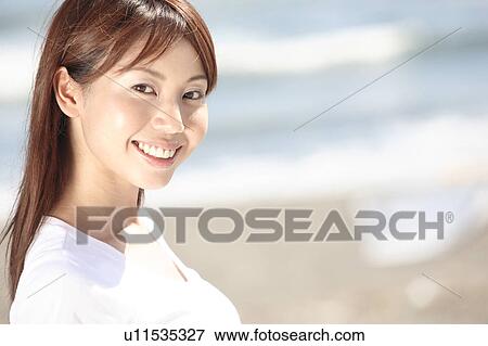 Portrait of Japanese woman View Large Photo Image Stock Photo - Portrait of Japanese woman. Fotosearch