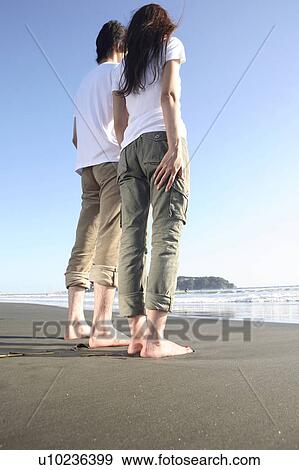 Japanese couple in Enoshima View Large Photo Image Stock Photo - Japanese couple in Enoshima. Fotosearch