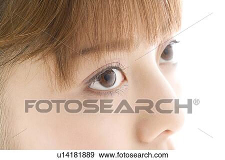 Stock Photo - Jananese black eyes. Fotosearch