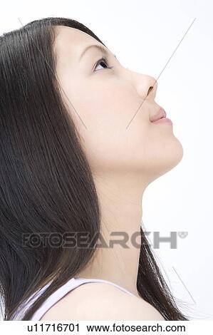 Stock Image - Portrait of Japanese woman. Fotosearch