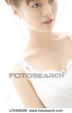 Portrait of Japanese woman View Large Photo Image Stock Photograph - Portrait of Japanese woman. Fotosearch