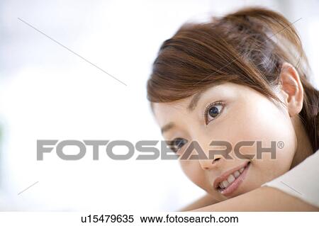 Stock Photography - Portrait of Japanese woman. Fotosearch