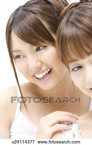 Stock Photo - Portrait of Japanese women. Fotosearch