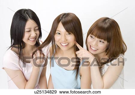 Stock Photo - Portrait of Japanese women. Fotosearch