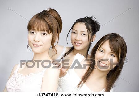 Portrait of Japanese women View Large Photo Image Stock Photograph - Portrait of Japanese women. Fotosearch