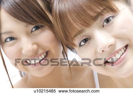 Stock Photography - Portrait of Japanese women. Fotosearch