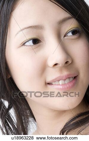 Smiling Japanese woman View Large Photo Image Stock Photo - Smiling Japanese woman. Fotosearch