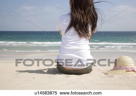 Stock Photography - Back figure of Japanese woman. Fotosearch