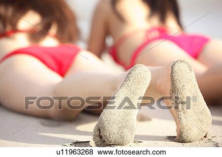 Stock Photo - Japanese women in swimsuit. Fotosearch