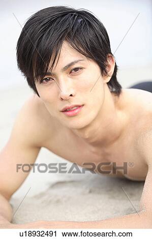Portrait of Japanese young man View Large Photo Image Stock Image - Portrait of Japanese young man. Fotosearch