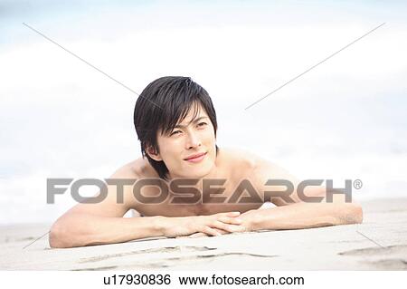 Stock Photograph - Portrait of Japanese young man. Fotosearch