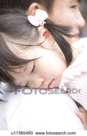 Stock Image - Sleeping girl. Fotosearch