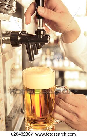 Stock Photo - Beer server. Fotosearch