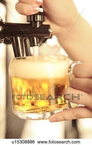 Stock Photograph - Beer server. Fotosearch