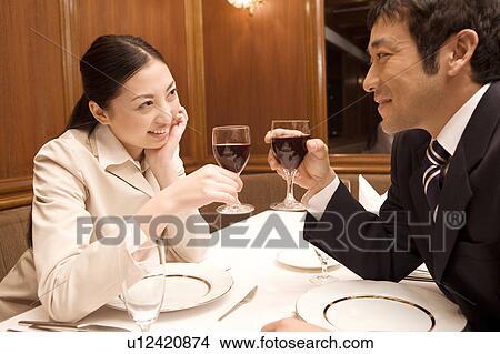 Japanese couple gazing each other View Large Photo Image Picture - Japanese couple gazing each other. Fotosearch