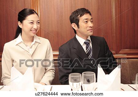 Picture - Portrait of Japanese office workers. Fotosearch