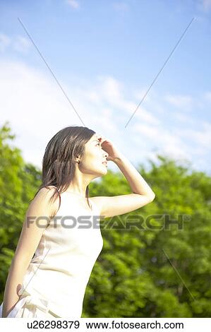 Stock Photo - Portrait of woman. Fotosearch