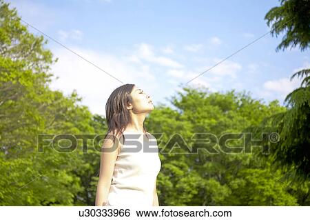Stock Photograph - Portrait of woman. Fotosearch