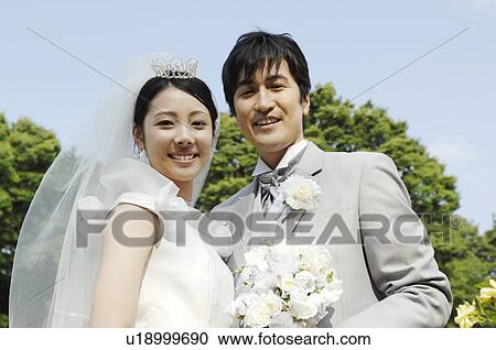 Stock Image - Bridal couple. Fotosearch